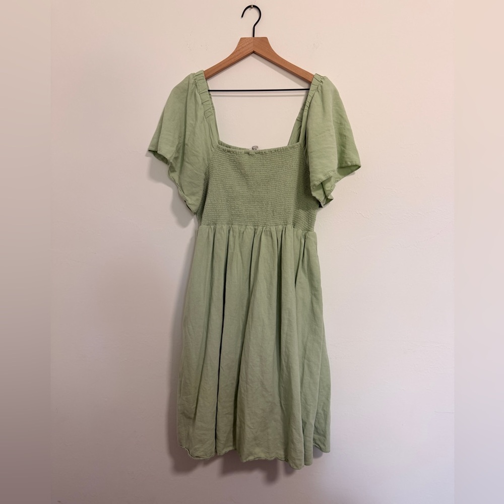 Madewell Smocked Midi Dress XXLP